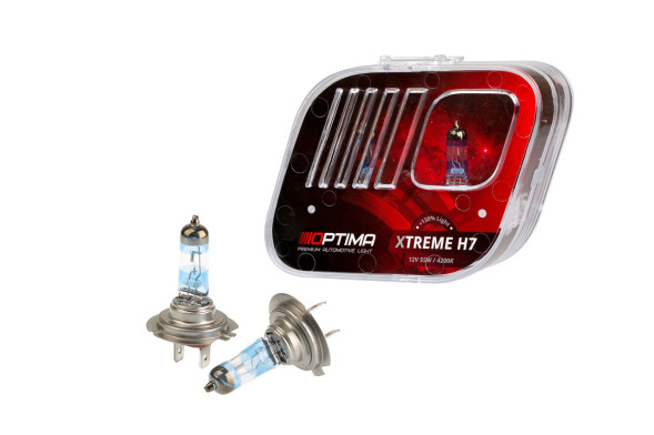 Галогенные лампы Optima Xtreme H7 +130% light 4200K, 12V, 55W БЕЗ ГАРАНТИИ
