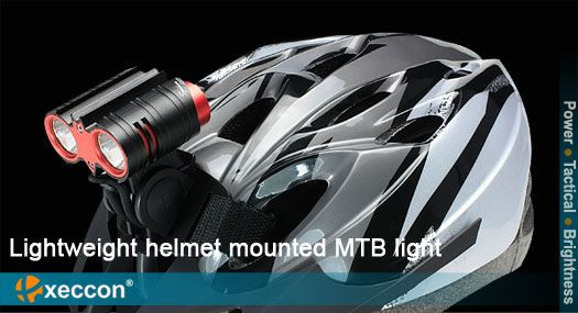 Фара велосипеда XECCON Spiker 1207, 2 x CREE XM-L T6, 2400Lm