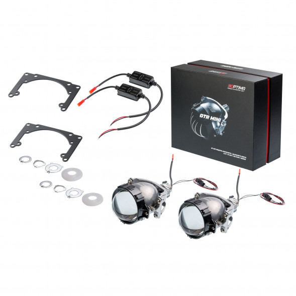Светодиодная линза Optima Premium Bi-LED Lens GTR Mini 2,8", 5000K, комплект 2 шт.