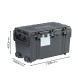 Кейс защитный Condor Classic модель CC-211670H, внутренние размеры 545*417*360 мм, IP67
