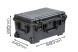 Кейс пластиковый OffRoadTeam Серия-Element модель EL613620 ЧЕРНЫЙ, внутренние размеры 508*356*254мм, IP65, с колесами