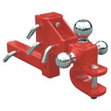 Фаркоп с регулировкой высоты со скобой и 3-мя шарами, 1-7/8&quot;, 2-5/16&quot;, 2&quot;, квадратный профиль