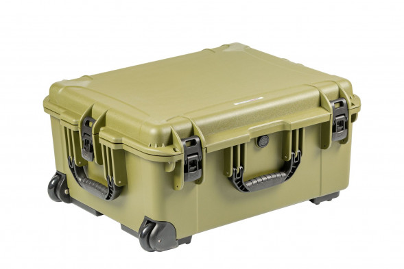 Кейс пластиковый OffRoadTeam Серия-Element модель EL613720 ЗЕЛЕНЫЙ, внутренние размеры 580*465*276мм, IP65, с колесами