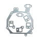 Переходные рамки Ssang Yong Rexton II 2008-2012 под линзы с креплением Hella 3R/5R