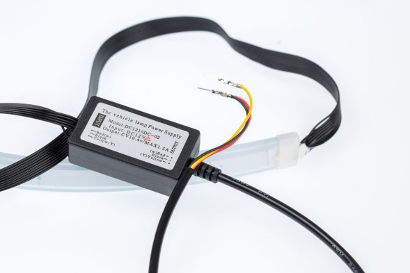 ДХО NEON RUNNING гибкие, Ice blue + Yellow, 60см, 12V, комплект