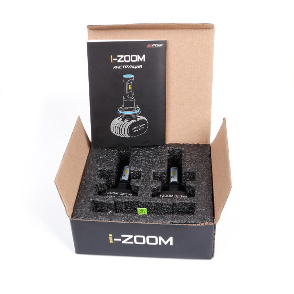 Светодиодные лампы H1 Optima LED i-ZOOM, Seoul-CSP, Warm White, 9-32V, 2 лампы
