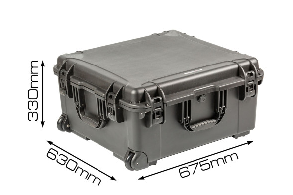 Кейс пластиковый OffRoadTeam Серия-Element модель EL613875, ЧЕРНЫЙ, внутренние размеры 596*555*300мм, IP65, с колесами