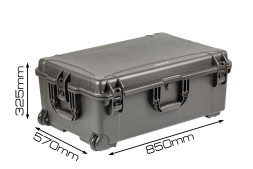 Кейс пластиковый OffRoadTeam Серия-Element модель EL613950 ЧЕРНЫЙ, внутренние размеры 765*485*290мм, IP65, с колесами
