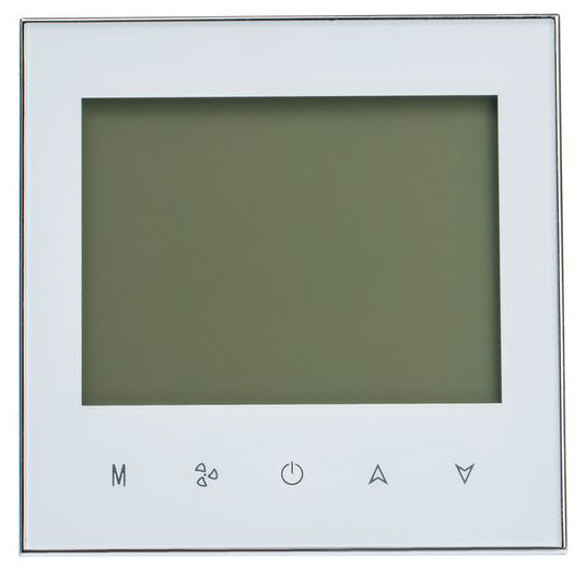 Комнатный термостат с WiFi, FAC-1000ELW, FANCOIL 4труб. корпус Бел., Подсветка Бел.