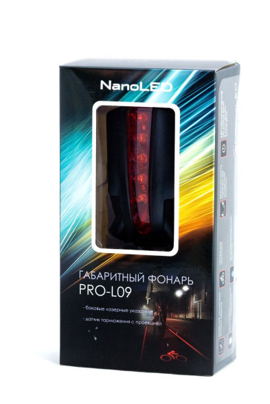 Габарит велосипеда с лазером PRO-L09 (две линии, указатель растояния, логотип)