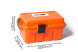 Герметичный ящик для мелочевки Dry-912-Orange, Оранжевый, внешний размер 221*135*120 мм